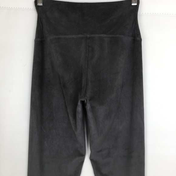 Yummie Women’s Faux Suede Leggings Gray High Waist Size Medium - Picture 6 of 14